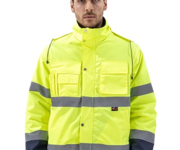 Alaska Hi-Vis 2 in 1 Mont Neon Sarı - Lacivert