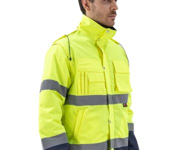 Alaska Hi-Vis 2 in 1 Mont Neon Sarı - Lacivert