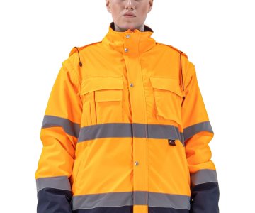 Alaska Hi-Vis 2 in 1 Mont Neon Turuncu-Lacivert