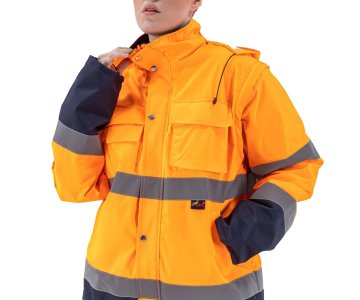 Alaska Hi-Vis 2 in 1 Mont Neon Turuncu-Lacivert