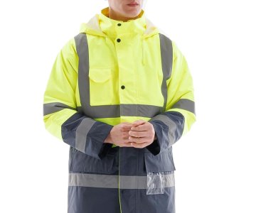 Alaska Hi-Vis Parka Neon Sarı - Lacivert