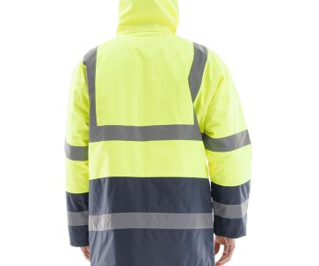 Alaska Hi-Vis Parka Neon Sarı - Lacivert