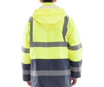 Alaska Hi-Vis Parka Neon Sarı - Lacivert