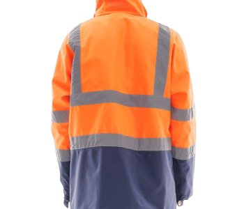 Alaska Hi-Vis Parka Neon Turuncu - Lacivert