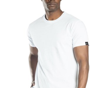 Elegans Basic Bisiklet Yaka T-Shirt Beyaz