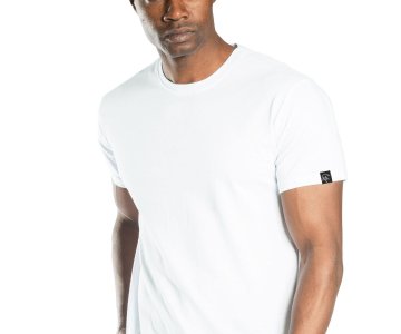 Elegans Basic Bisiklet Yaka T-Shirt Beyaz