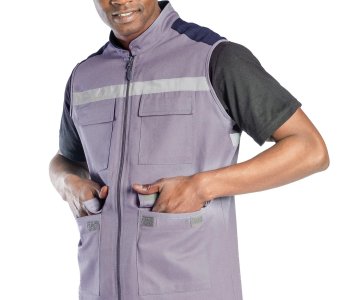 Oscarthin Yelek Gri - Saks