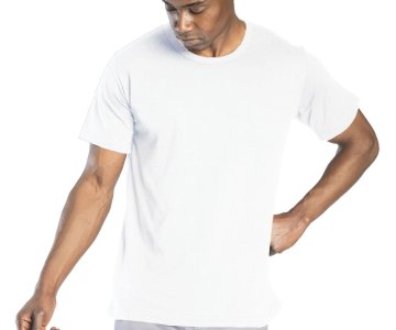 Regular Basic Bisiklet Yaka T-Shirt Beyaz