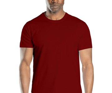 Regular Basic Bisiklet Yaka T-Shirt Kırmızı