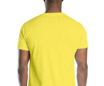 Regular Basic Bisiklet Yaka T-Shirt Sarı