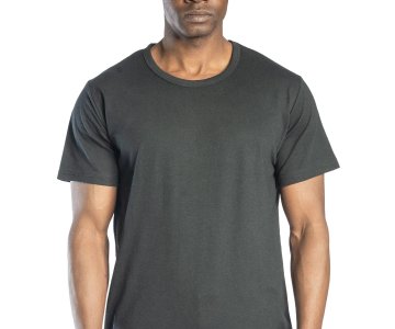 Regular Basic Bisiklet Yaka T-Shirt Siyah