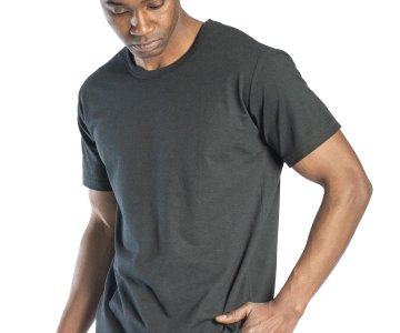 Regular Basic Bisiklet Yaka T-Shirt Siyah