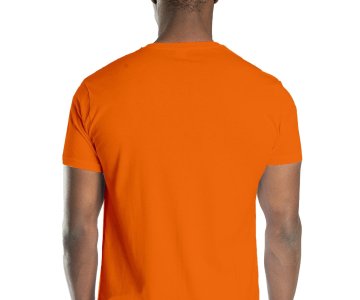 Regular Basic Bisiklet Yaka T-Shirt Turuncu